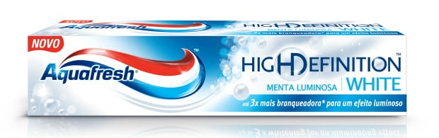 Aquafresh lança pasta branqueadora High Definition White