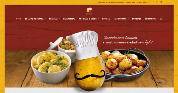 Batatas de França têm novo site