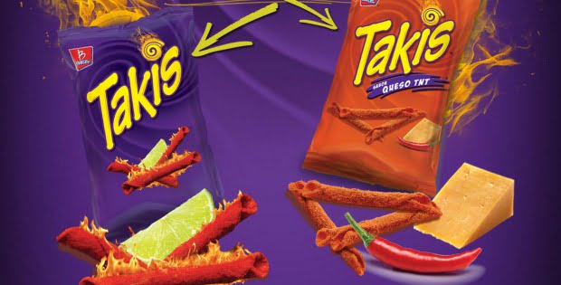 Bimbo lança snacks picantes Takis
