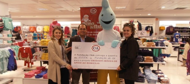 C&A doa 10 000 euros à Fundação do Gil