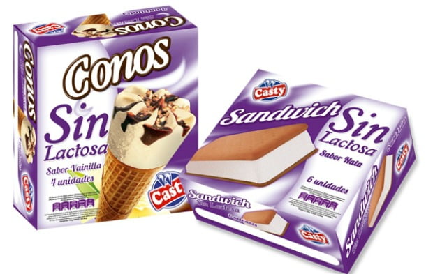Casty lança gelados sem lactose