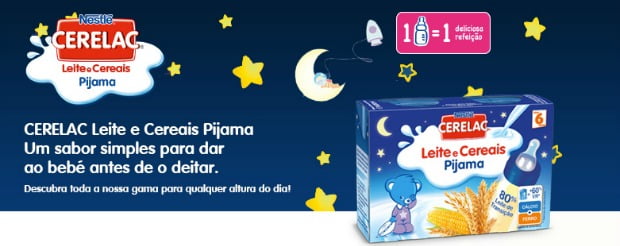Nestlé lança Cerelac Leite e Cereais Pijama