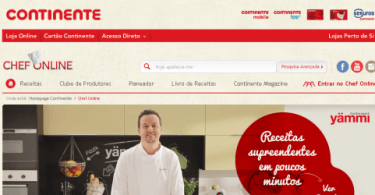 Chef Online do Continente é a mais falada no Facebook