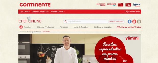 Chef Online do Continente é a mais falada no Facebook