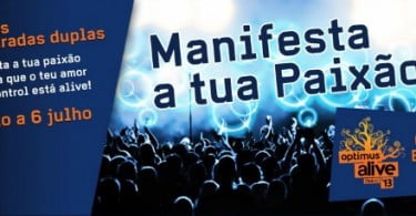 Control oferece bilhetes para o Optimus Alive