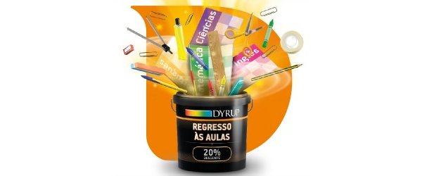 Dyrup devolve 20% do valor gasto em material escolar