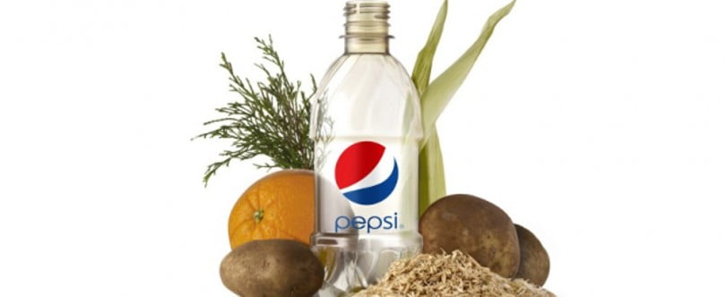 PepsiCo lança garrafa fabricada à base de plantas