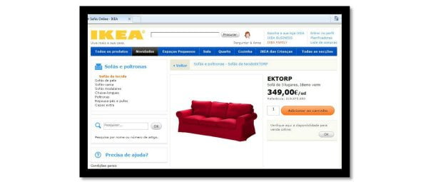 IKEA aposta em vendas online de sofás