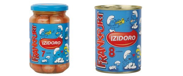 Smurfs animam salsichas Izidoro