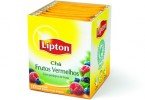 Chá Lipton Frutos Vermelhos agora com embalagem de 10 saquetas