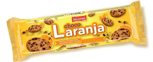Nacional lança bolachas Choco Menta e Choco Laranja