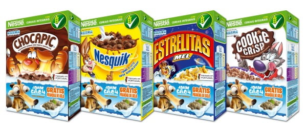 Cereais Nestlé oferecem brinde do filme Idade do Gelo 4