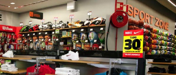 Sport Zone dá 30% de desconto em cartão em artigos Nike