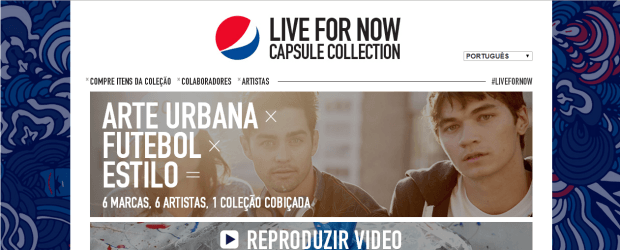 Pepsi lança linha de moda mundial