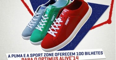 Puma e Sport Zone oferecem bilhetes para o Optimus Alive