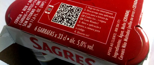 Cerveja Sagres lança QR Codes no mercado