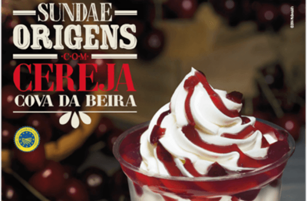 McDonalds lança sundae de Cereja da Cova da Beira