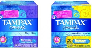 Tampax lança novo gama de tampões Compak