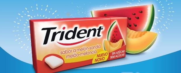 Trident lança sabor Melão-Melancia