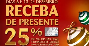 Shoppings Mundicenter dão 25% do valor gasto em compras aos clientes
