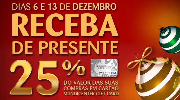 Shoppings Mundicenter dão 25% do valor gasto em compras aos clientes