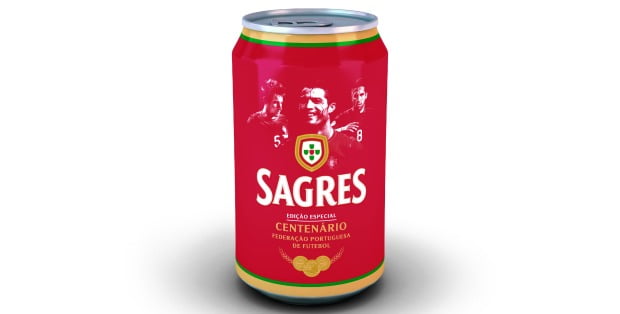 Sagres lança lata comemorativa dos 100 anos da FPF