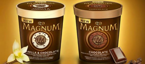 Magnum lança gelados em copo