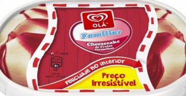 Olá lança gelado Cheesecake de Frutos Vermelhos
