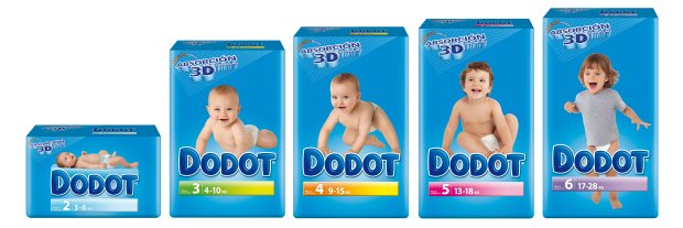 Dodot lança fraldas com Absorção 3D