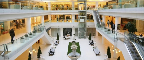 Promoção de centros comerciais "em alta" nos países emergentes