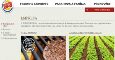Burger King lança site e app gratuita em português