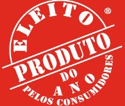 Selo Produto do Ano em braille