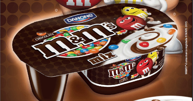 Danone combina iogurte com M&Ms