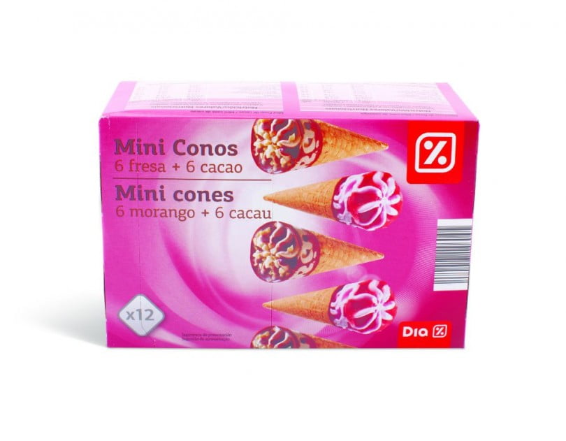 Mini Cones de Morango Minipreço