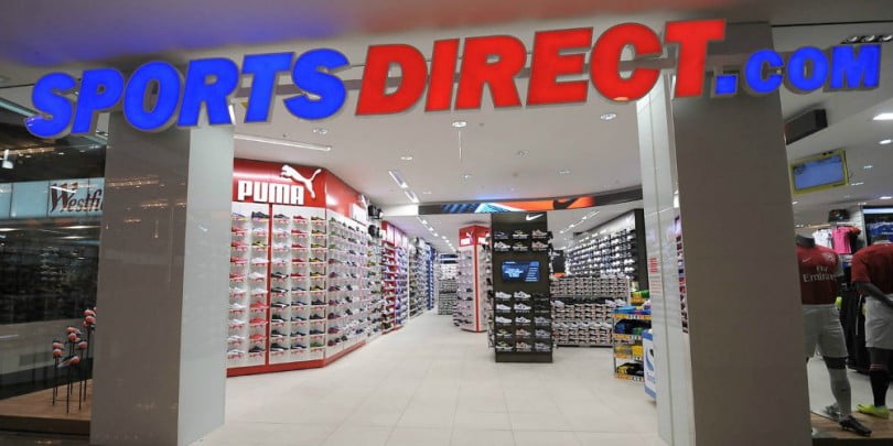 Sports Direct fachada da loja