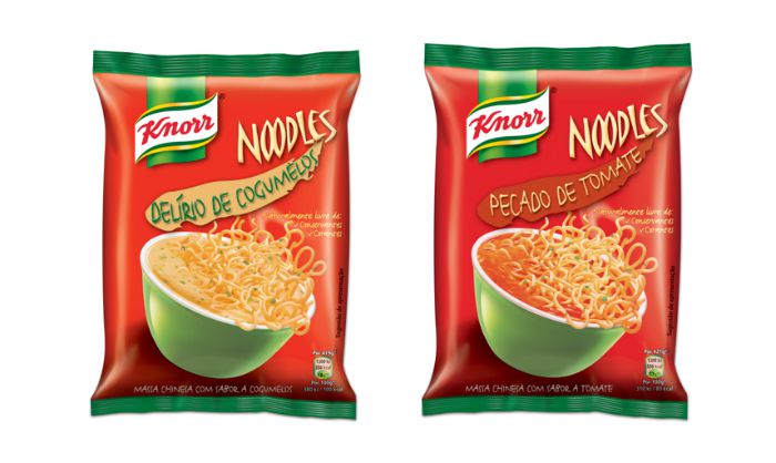 Knorr Noodles Delírio de Cogumelos e Pecado de Tomate