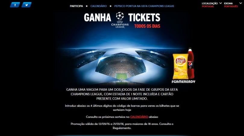 campanha PepsiCo UEFA Champions League