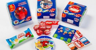 lancheira A Vaca que ri e Mini Babybel