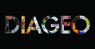Diageo logo fundo preto