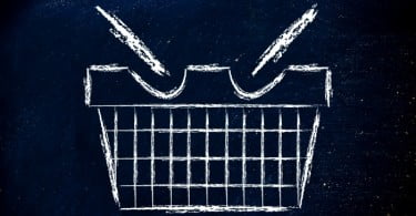 cesto de compras ilustração