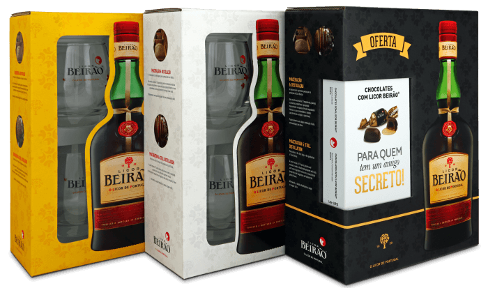 Licor Beirão kits Natal