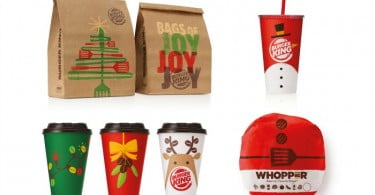 embalagens de Natal Burger King
