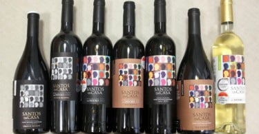 gama de vinhos Santos da Casa