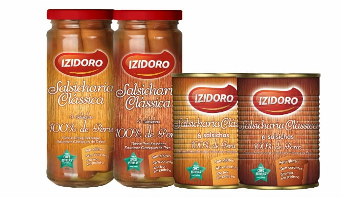 gama de salsichas Izidoro