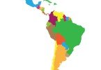 América Latina mapa ilustração