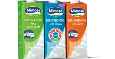 Mimosa Bem Essencial leite embalagens