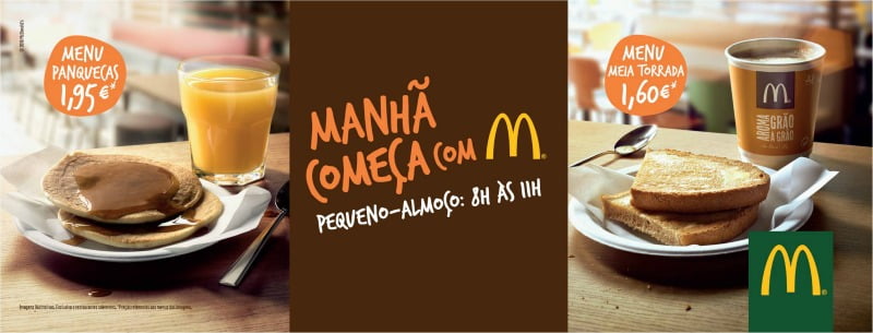 Pequeno Almoço McDonalds Portugal