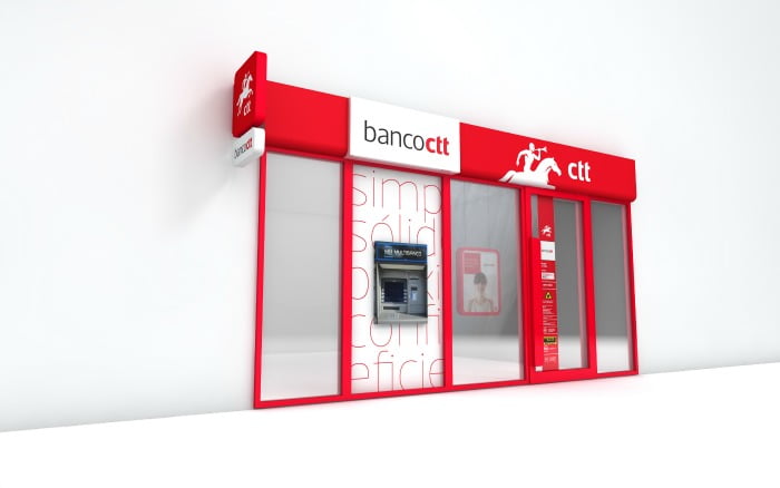 Banco CTT fachada da loja