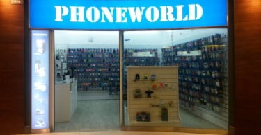 Phoneworld loja Spacio Shopping Distribuição Hoje