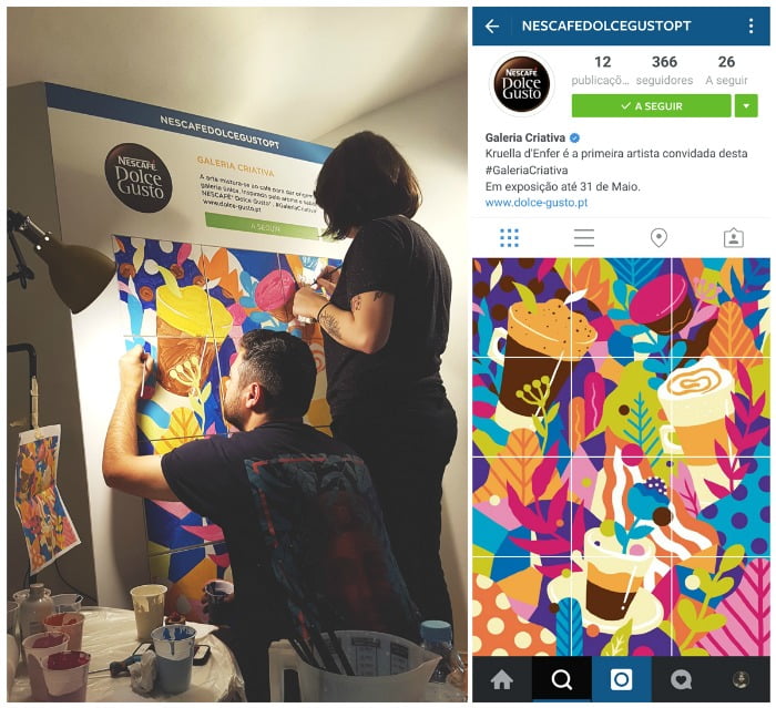 galeria de arte colaborativa - café